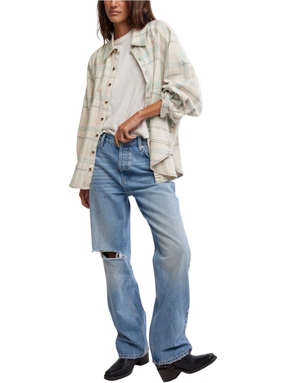 We The Free Light Blue holly Boot Cut Jeans sz 27
